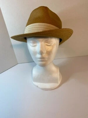 Goorin Bros Snare Straw Trilby Hat Natural Size Medium M New With Tags  - Image 1 of 4