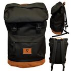 Black Guinness Backpack With Brown Suede Base