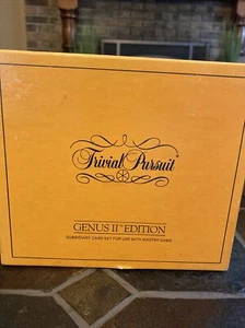 Trivial Pursuit Genus II Edition - Subsidiary Card Set for Master Game - Excllnt - Picture 1 of 5