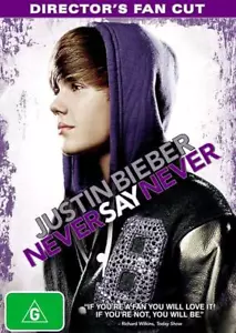 Justin Bieber - Never Say Never (Director's Cut Edition, DVD, 2010) FREE POST - Picture 1 of 1