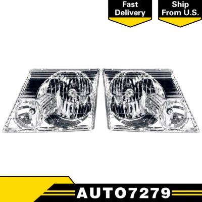 Juego de 2 luces de faros izquierda derecha TYC para Ford Explorer 2002 2003 2004 Foto 1 de 4