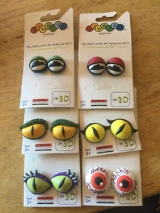 EYES CAT DRAGON GOBBLER RED -RARE - AUTHENTIC JIBBITZ SHOE CHARM FIT CROCS HOLES - Picture 1 of 20