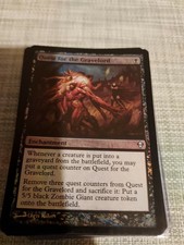 Quest for the Gravelord FOIL Zendikar NM Black Uncommon MAGIC CARD