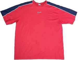 VTG Y2K Engineered Nike Basketball Short Sleeve Shirt Center Swoosh Mens Sz 2XL - Picture 1 of 9