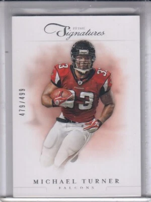 MICHAEL TURNER 2012 Panini Prime Signatures #43 479/499 Falcons - Image 1 of 2