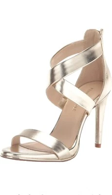 Sandalia cruzada Kenneth Cole New York para mujer talla 8,5 M - dorada clara Foto 1 de 4
