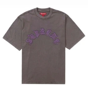 Supreme Old English SS Top T Shirt Dark Grey / Sizes S/M/L/XL - Picture 1 of 5