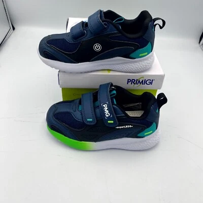 Primigi PNF 69799 Niños Pequeños EE. UU. 10 Zapatos Informales Cuero Marino Zapatillas bajas Foto 1 de 4