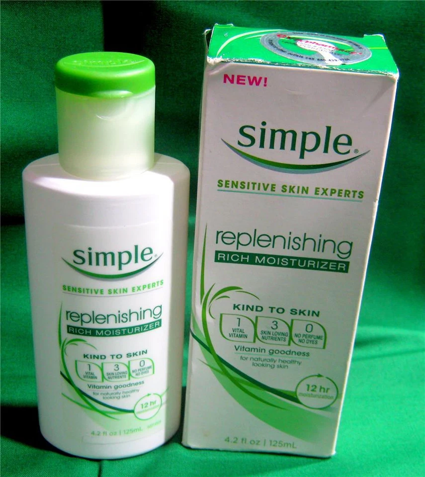 Simple Sensitive Skin Replenishing Rich 12 Hour Moisturizer 4.2 0z NEW - Image 1 of 1