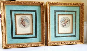 2 DRUCKRAHMEN MORGENS & ABENDS VON THORWALSEN Flachrelief, Robert Grace Hollister - Bild 1 von 10
