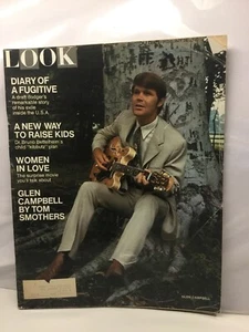 Look February 24, 1970 Diary Of A Fugitive Draft Dodger, Glen Campbell - Picture 1 of 1