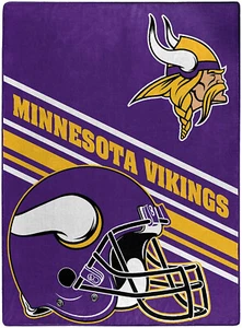 Minnesota Vikings NFL 60" x 80" Plush Throw Blanket, Soft & Warm - Picture 1 of 3