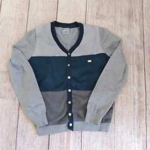 Buckingham gray sudeded cardigan sz 14 - Picture 1 of 3