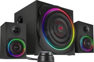 Speedlink GRAVITY CARBON RGB PC Lautsprecher 2.1 Soundsystem Bluetooth - Mit Sub - Bild 1 von 12