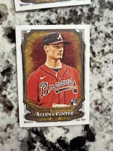 2024 TOPPS ALLEN GINTER MLB BASE RC CARD ATLANTA BRAVES AJ SMITH-SHAWVER #27 - Foto 1 di 1