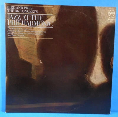 CHARLIE PARKER ~ LESTER YOUNG JAZZ AT THE PHILHARMONIC 2X LP 1977 VG++/VG++!! Foto 1 de 4