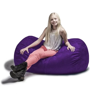 Jaxx Sofa Saxx Bean Bag Lounger, 4-Feet, 4', Grape - Image 1 of 4