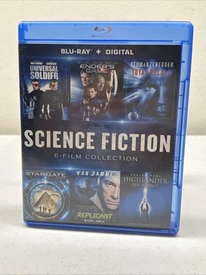 Rare! Science Fiction 6-Film Collection Total Recall Universal Soldier Blu-ray - Image 1 of 4