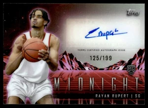 2024-25 Topps Midnight Horizon Auto Rayan Rupert RC 125/199 #RHS-RR - Imagen 1 de 2