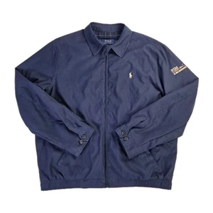 Chaqueta Harrington Polo Ralph Lauren Para Hombre Azul Marino Talla Grande RSM Clásica - Imagen 1 de 7