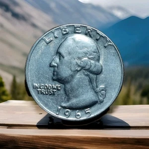 1965 No Mintmark Washington Quarter Real Nice Coin - Picture 1 of 2