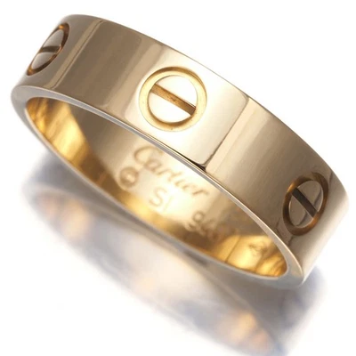 Auth Cartier Ring Love Classic EU59 18K 750 Yellow Gold - Image 1 of 4