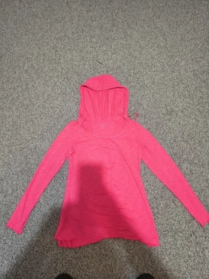 CALVIN KLEIN Performance Quick Dry Hooded Pullover Shirt Top Cinch Accent Size M - Image 1 of 4