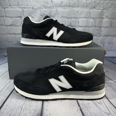Новый баланс 515 V3 Classics повседневные туфли черный белый ML515BLK мужской размер 11,5 D - Изображение 1 из 4