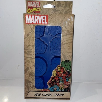 Marvel Comics Heroes Ice Cube Tray Mold Iron Man Hulk Captain America - Image 1 of 2