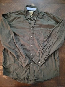 Beretta Button Shirt Mens XXL Dark Green Hunting Camping Fishing Long Sleeve 2XL - Picture 1 of 10