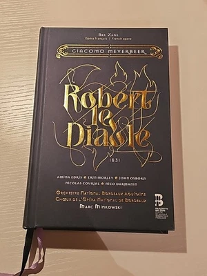 Giacomo Meyerbeer Robert Le Diable French Opera Book With CDs Preowned 3279 Good - Image 1 of 4