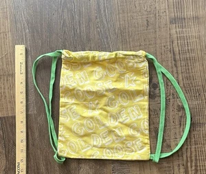 GOLDEN GOOSE Logo Cordón Mochila Bolsa para el Polvo Zapatos Bolsa de Almacenamiento Niños 11x9 - Imagen 1 de 1