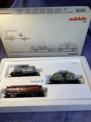 Märklin H0 47909 car set vintage freight Set Of Three  NIB - Image 1 of 4