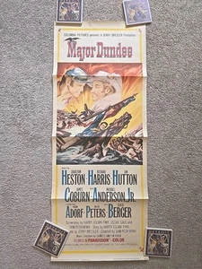Major Dundee 1965 ORIG 14X36 GEROLLTES Filmplakat ~ HESTON ~ HARRIS ~ GEROLLT - Bild 1 von 12