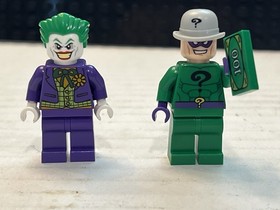 Lego Batman Minifigure Lot: SH0061 Joker, SH0088 Riddler, SH0048 Batman