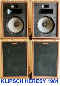 Klipsch Heresy '1981 Legendary Speakers Top Sound Good Condition Made in USA - Bild 1 von 24