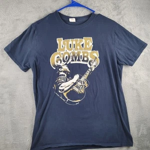 Luke Combs Shirt Size M Youth Live on Tour 2018 Concert Blue - Picture 1 of 7