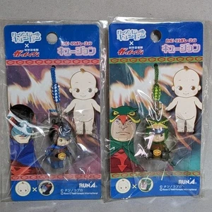Gatchaman Kewpie Kewsion figure key chain Lot 2 set retro anime Japan m640 - Picture 1 of 12