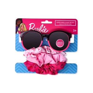 Juego de 4 piezas de gafas de sol y arrugados Barbie de moda para niñas Mattel, rosa nuevo con etiquetas - Imagen 1 de 10