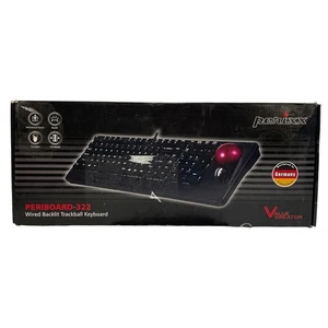Perixx Periboard-322 Wired Mechanical Trackball Keyboard | Pre-owned With Box - Picture 1 of 8