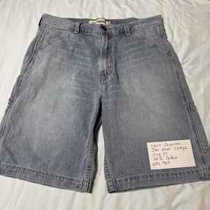 Levi’s Mens Carpenter Denim Shorts Size 34, Blue Jean 100% Cotton Vintage - Picture 1 of 9