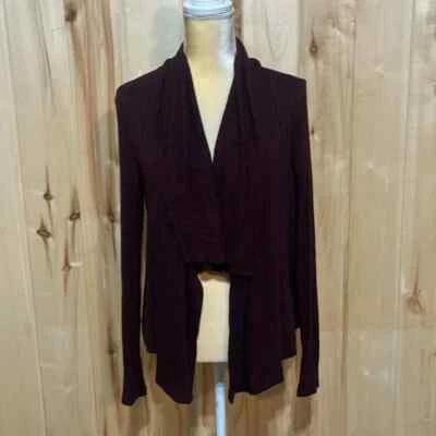 Cárdigan acanalado fluido ligero granate Michael Stars talla única Foto 1 de 4
