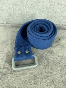 CANVAS BELT With Square-Ring Loop 42" Long Blue - Picture 1 of 3