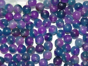 'Mystic Orchid' Dyed Natural White Jade Gemstone Beads 10mm - Picture 1 of 1