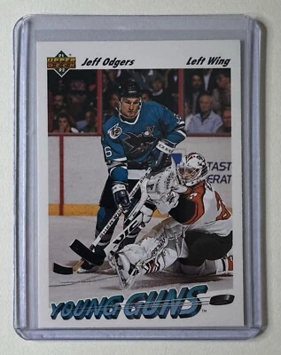 1991-92 Upper Deck - Young Guns - Jeff Odgers #597 (RC) - Image 1 of 2