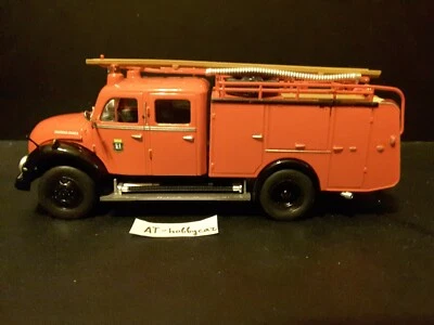 Magirus Deutz Mercur TLF 16 Fire Department Madrid 1957 Truck in scale 1/43 READ - Image 1 of 4