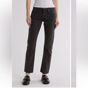 Mother Snacks The Down Low Sweet Tooth Skimp Jeans in Faded Black Size 28 - Picture 1 of 6