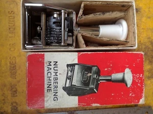 REXEL numbering machine no.4535 6 wheels 8 actions. chrome - Picture 1 of 2