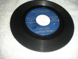 Lightin' Hopkins Goin' Away/You better Stop Her VG Texas Blues 1963 VG Bluesvile - Picture 1 of 2