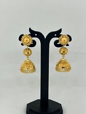 Mothers day 22k Gold Indian Jumka Earring Jewelry Gift for women free shipping
